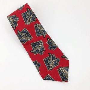 Oscar De La Renta Men's Tie 100% Silk Paisley